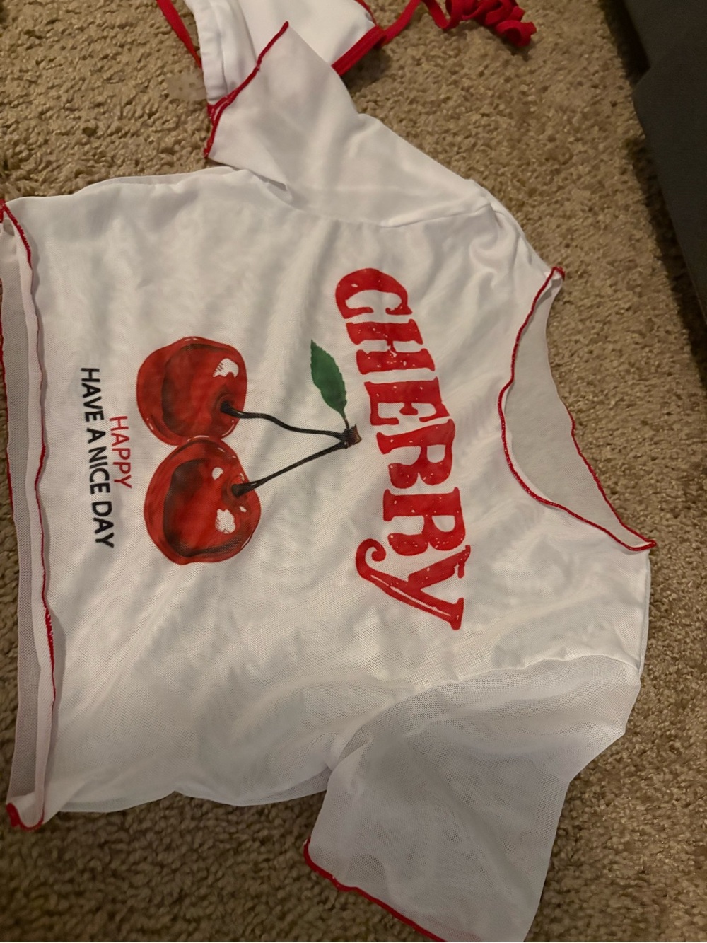 Cherry bikini - White and Red